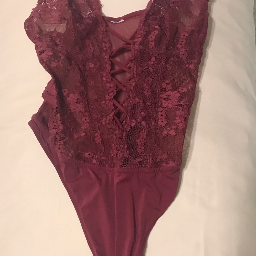 Red one piece-